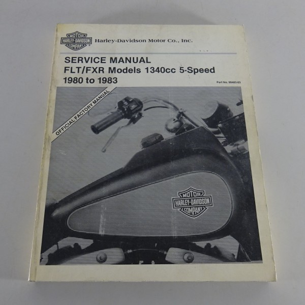 Workshop manual Harley Davidson FLT/FXR Models 1980 - 1983 from 07/1982