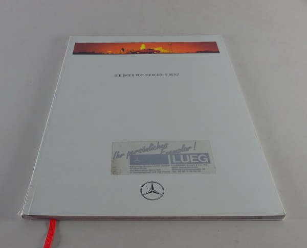 Prospekt / Broschüre Mercedes Benz W 201 - 190er Modellprogramm Stand 01/1992