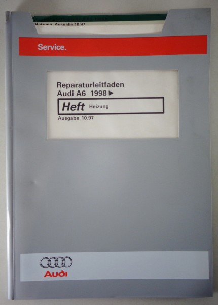Werkstatthandbuch Audi A6 C5 Heizung ab Baujahr 1998