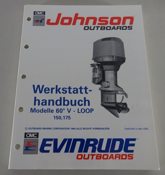 Werkstatthandbuch Johnson Außenborder Modelle 60° V-Loop 150 PS & 175 PS v. 1990