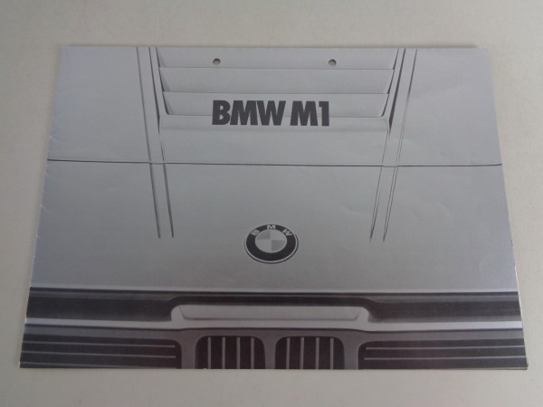 Prospekt / Faltprospekt BMW M1 von 02/1978