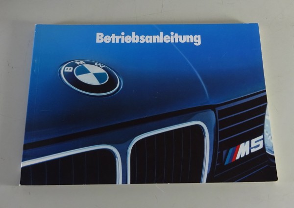 Betriebsanleitung / Handbuch BMW Motorsport 5er Reihe E 34 M5 Stand 09/1993