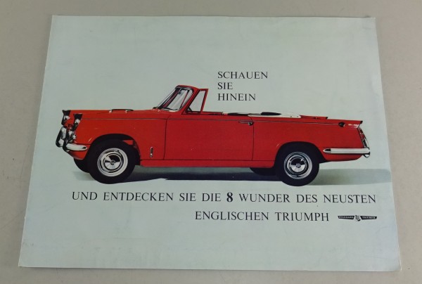 Prospekt / Brochure Triumph Herald 1200 incl. Coupe