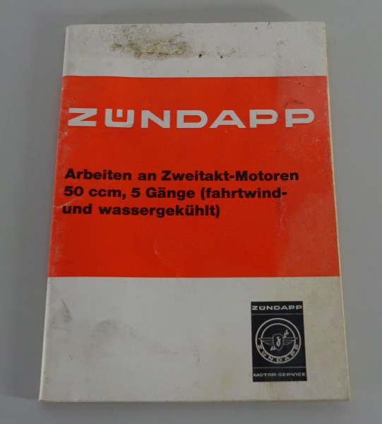 Werkstatthandbuch Reparaturanleitung Zündapp 50 ccm 5 Gang von 1973