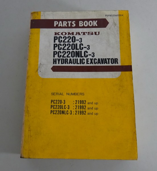 Parts Catalogue Komatsu Hydraulikbagger PC220-3/ PC220LC-3/ PC220NLC-3 Stand 86