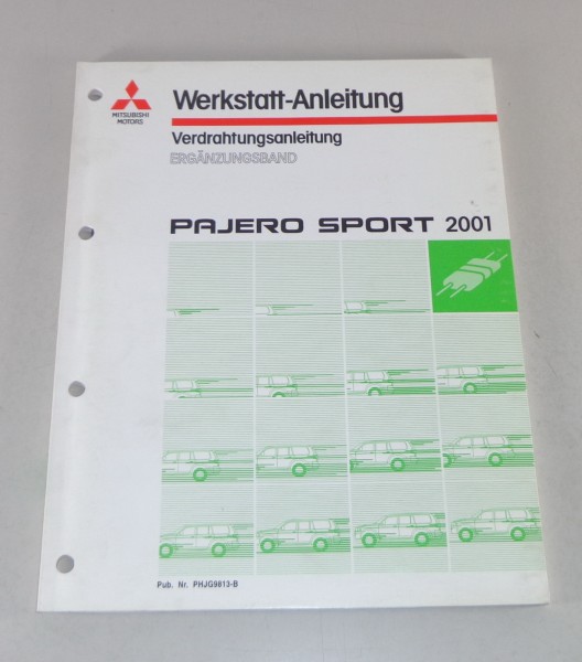 Werkstatthandbuch Nachtrag Elektrik Schaltpläne Mitsubishi Pajero Sport von 2001