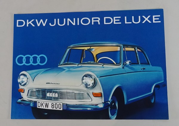 Prospekt / Broschüre Auto Union DKW Junior De Luxe 1959 - 1963