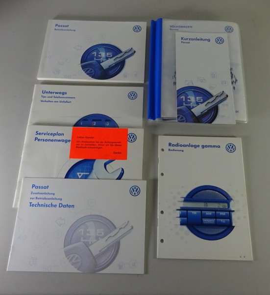 Bordmappe + Betriebsanleitung / Handbuch VW Passat B5 Typ 3B Stand 10/1996