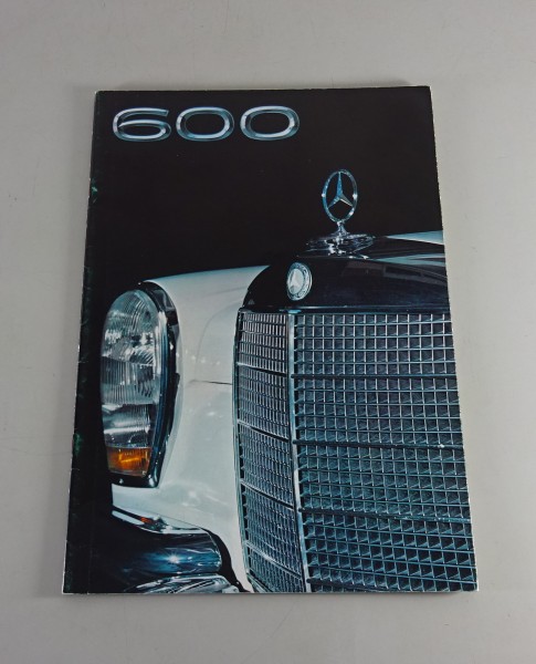 Prospekt / Broschüre Mercedes-Benz 600 | W100 Stand 01/1970