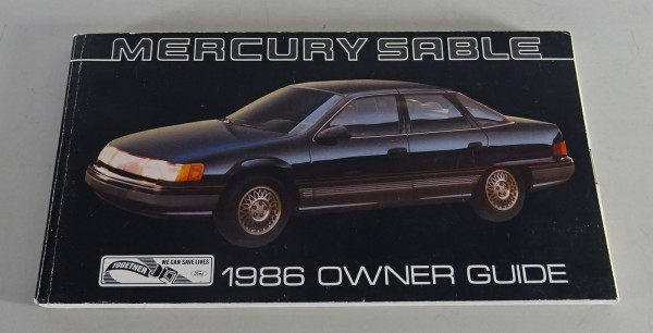 Owner´s Manual / Handbook Mercury Sable Stand 1986