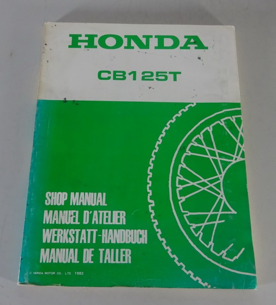 Werkstatthandbuch Honda CB 125 TD Twin Zweizylinder / Scheibenbremse Stand 1982