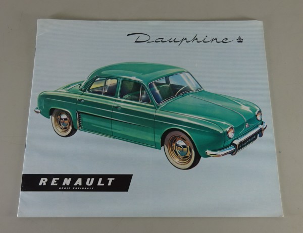 Prospekt / Broschüre Renault Dauphine Stand 1956