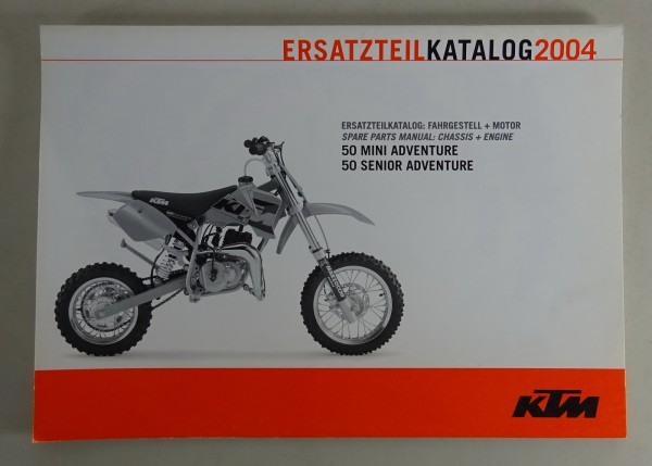 Teilekatalog Fahrgestell KTM 50 Mini Adventure / 50 Senior Adventure Mj. 2004