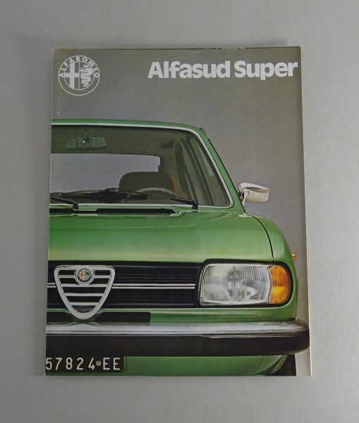 Prospekt / Broschüre Alfa Romeo Alfasud Super 1,3 Stand 1977