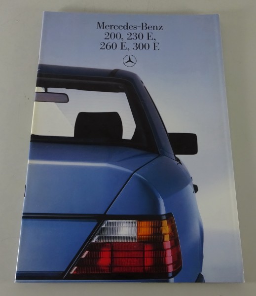 Prospekt / Broschüre Mercedes-Benz W124 200, 230 E, 260 E, 300 E Stand 12/1986