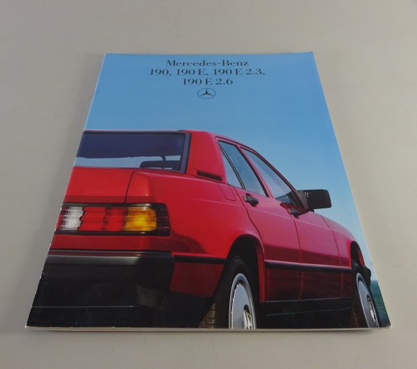 Prospekt / Broschüre Mercedes-Benz W201 190 / 190 E / etc. Stand 12/1985