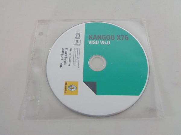 Elektrische Schaltpläne auf CD Renault Kangoo I Stand 11/2007