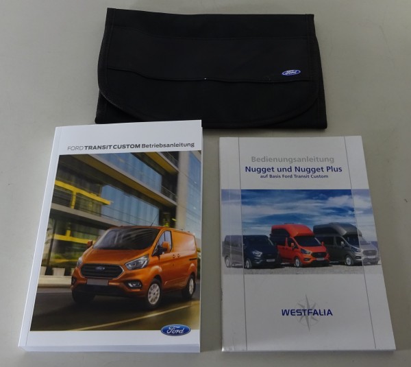 Bordmappe + Betriebsanleitung Ford Transit Custom Nugget & Nugget Plus von 2019
