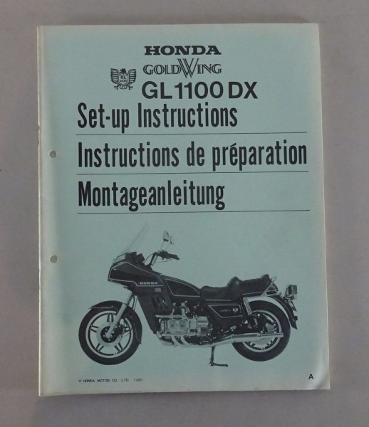 Montageanleitung / Set Up Manual Honda GL 1100 DX Stand 1980