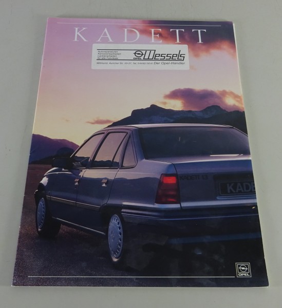 Faltprospekt / Broschüre Opel Kadett E Stand 08/1987