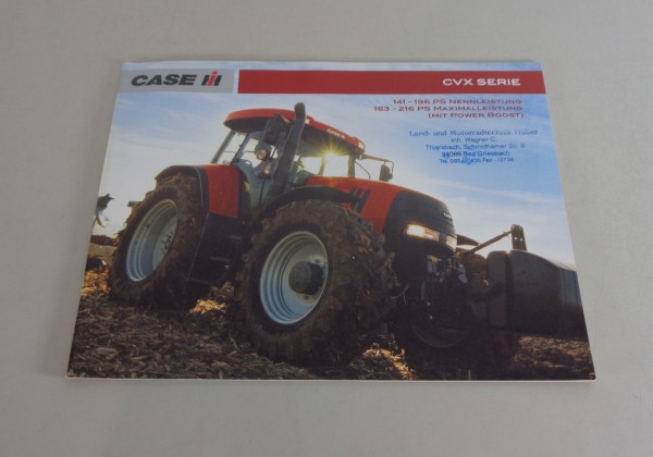 Prospekt / Broschüre Case IH Traktor CVX Serie CVX140 150 160 175 195 v.02/2007