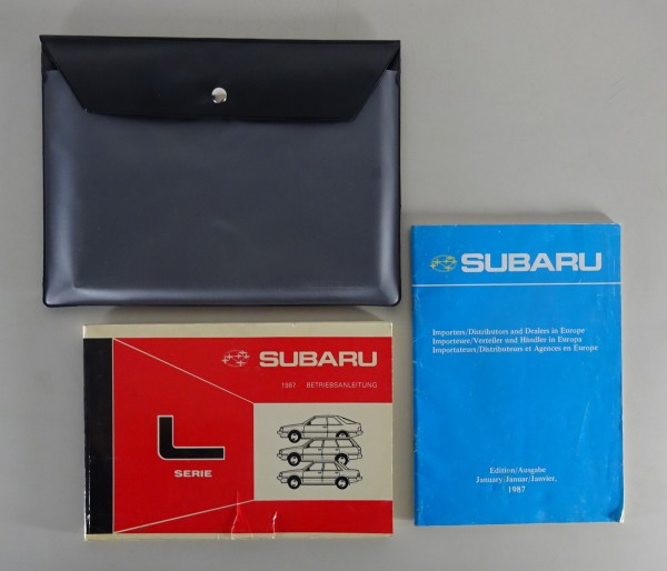 Bordmappe + Betriebsanleitung Subaru L-Serie 1800 / 4WD / Leone III Stand 1987