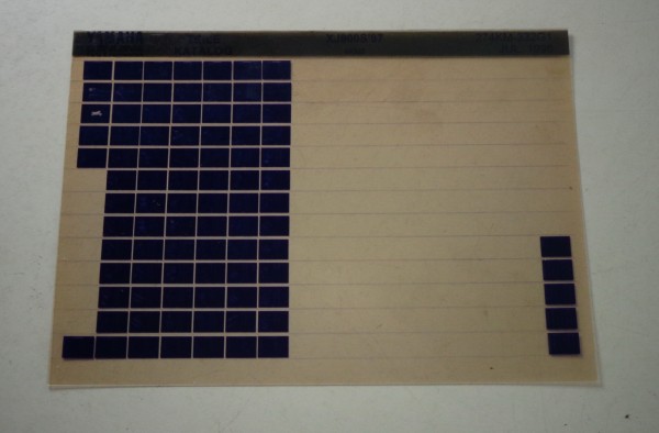 Microfich Teilekatalog Yamaha XJ 900 S ´97 Stand 07/1996