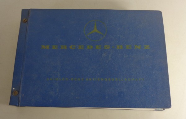 Baumuster-Liste Mercedes-Benz für PKW / LKW / NFZ Ausgabe F Stand 05/1972