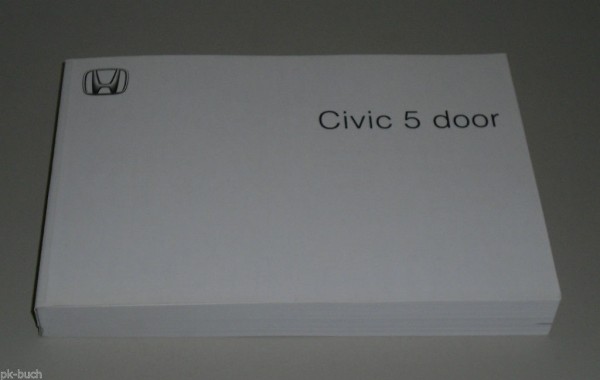 Owner´s Manual / Handbook Honda Civic 5 Door 8. Generation from 2005