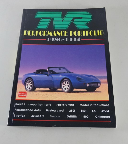 Bildband Portfolio TVR 280i / 350i / SX / 390 SE... von 1986 - 1994 Englisch