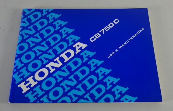 Owner´s Manual / Uso E Manutenzione Honda CB 750 C Stand 1980 - 1982