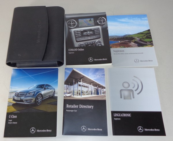 Owner's Manual + Wallet Mercedes Benz C-Class C204 Coupé C180 C200 etc from 2014