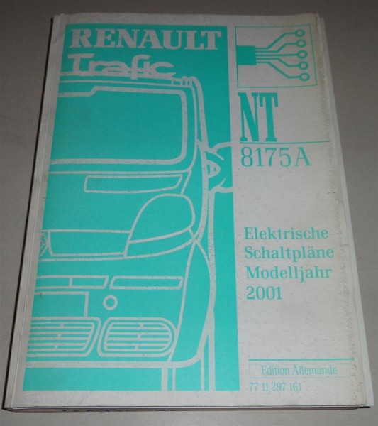 Werkstatthandbuch Elektrik / Elektrische Schaltpläne Renault Trafic 2001