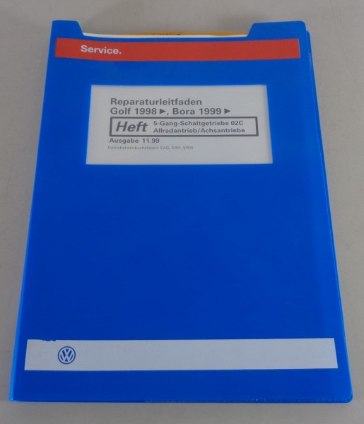Werkstatthandbuch VW Golf IV Syncro / Bora 5-Gang Getriebe 02C Allrad von 11/99
