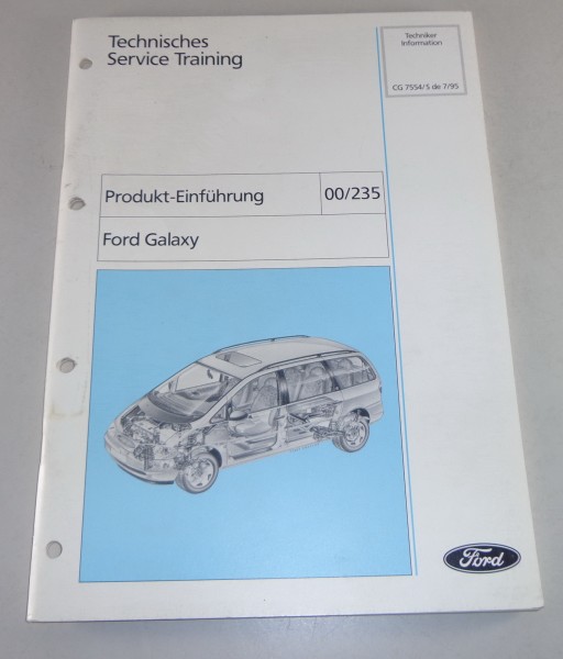 Werkstatthandbuch Technische Info Service Training Einführung Ford Galaxy, 1995