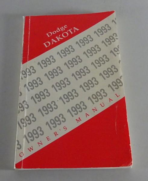 Owner´s Manual / Handbook Dodge Dakota Stand 1993