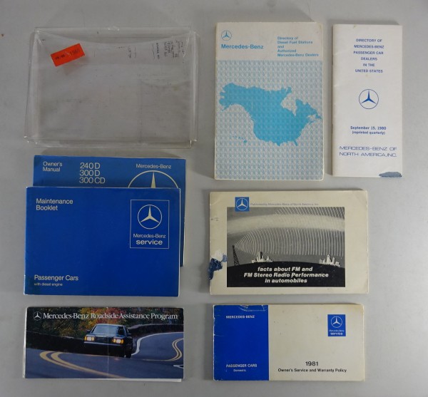 Owner´s Manual + Wallet Mercedes-Benz W123 Diesel + Coupé US-Modell '07/1980