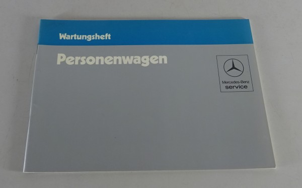 Scheckheft Mercedes W126 / W123 / R107 / W201 blanko ohne Einträge von 04/1984
