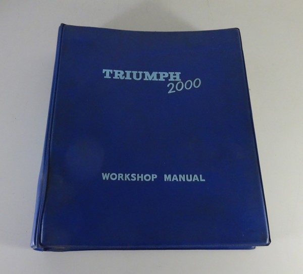 Workshop Manual / Service Manual Triumph 2000 & 2.5 PI from 05/1964 | English