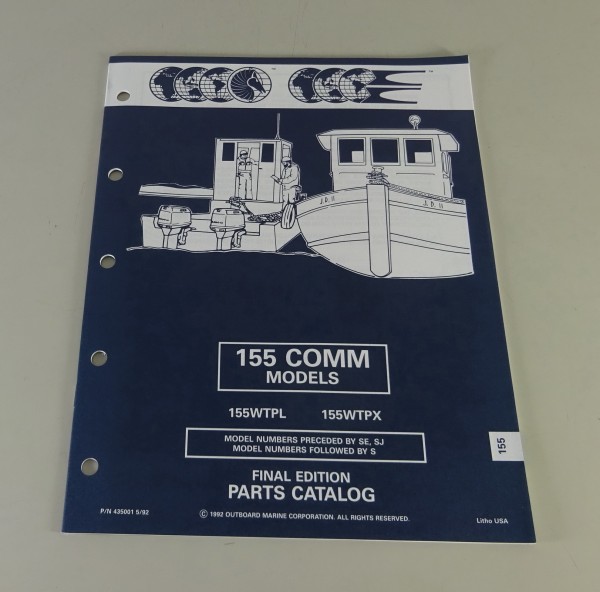 Teilekatalog OMC Outboards 155 PS Models Stand 05/1992