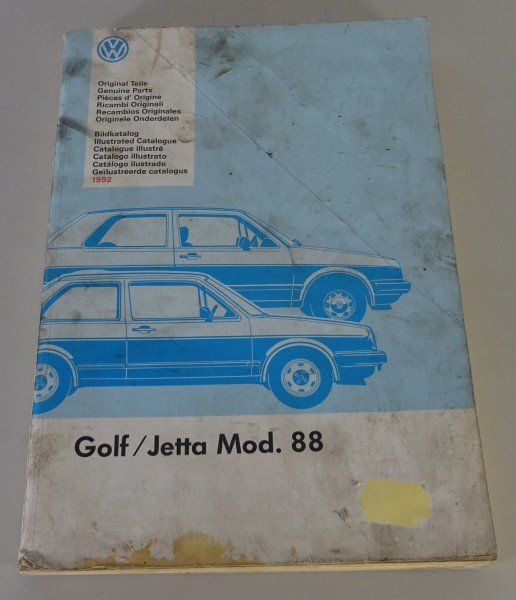 Bildkatalog Teilekatalog VW Golf 2/II / Jetta 2/II Modelljahr 1988 Stand 1992