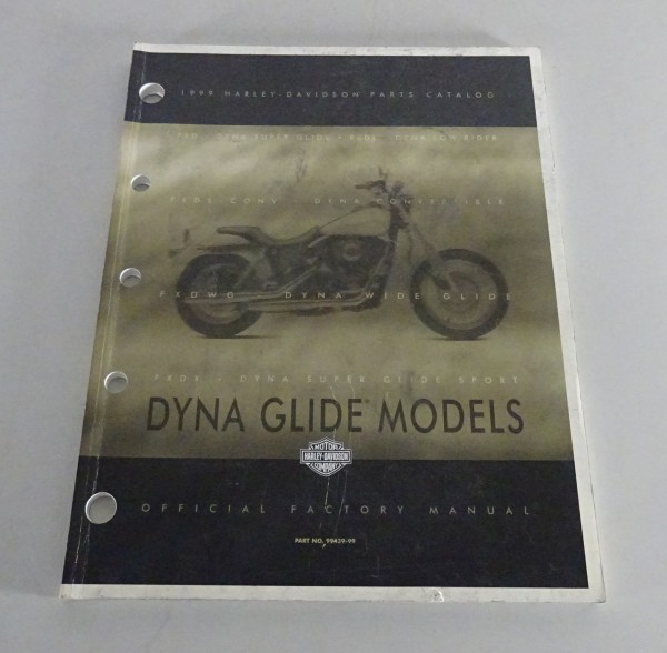 Parts catalog / Spare parts list Harley Davidson Dyna Models 1999 from 07/1998