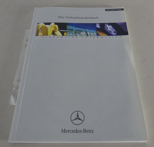 Verkaufstaschenbuch Mercedes - Benz Allgemeine Information Stand 10/2005