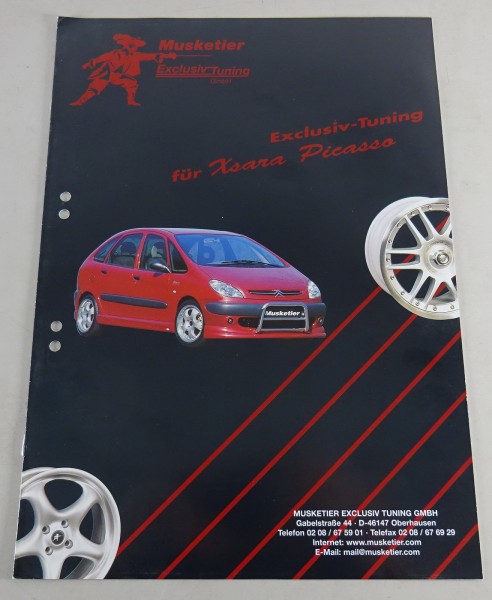 Prospekt / Broschüre Musketier Tuning Citroën Xsara Picasso Exclusiv-Tuning