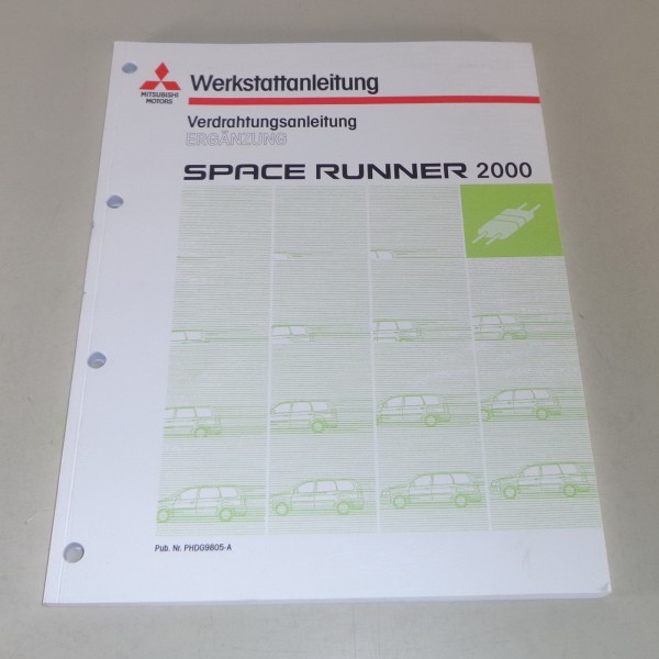 Werkstatthandbuch Mitsubishi Space Runner Nachtrag Elektrik Schaltpläne Mj. 2000