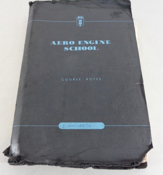 Werkstatthandbuch / Course Notes Rolls Royce Aero Dart Flugzeug Motoren von 1959