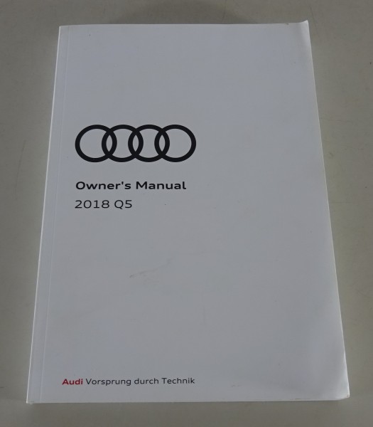 Owner's Manual / Handbook Audi Q8 Typ 4M from 2018