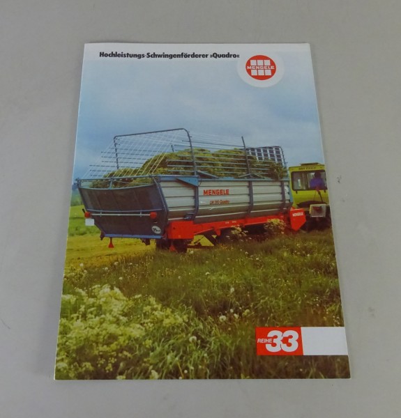 Prospekt / Broschüre Mengele Ladewagen-Programm Stand 01/1985