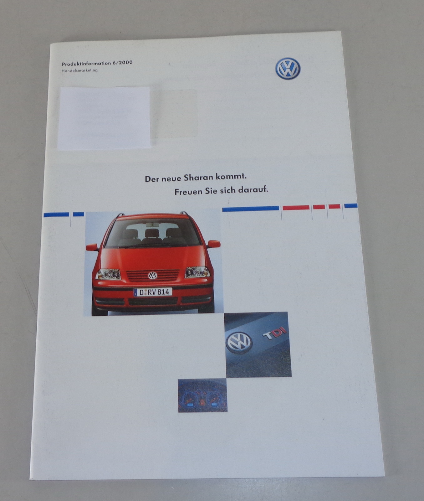 Produktinformation / Fahrzeugvorstellung VW Sharan I von 02/2000 | PK-Buch