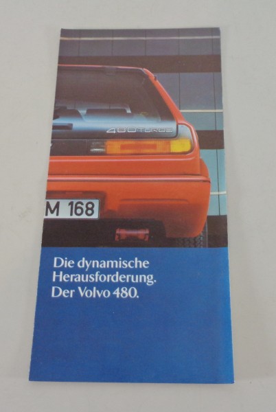 Prospekt / Faltprospekt Volvo 480 ES / Turbo Ausgabe 09/1989